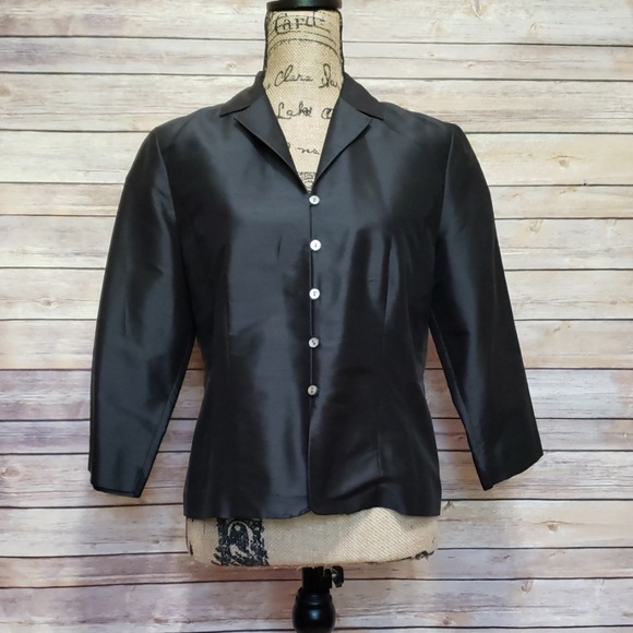 Talbots Tops - Talbots Silk Button Down Long Sleeve Shirt